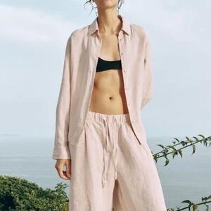 Zara Linen Button down Size XS